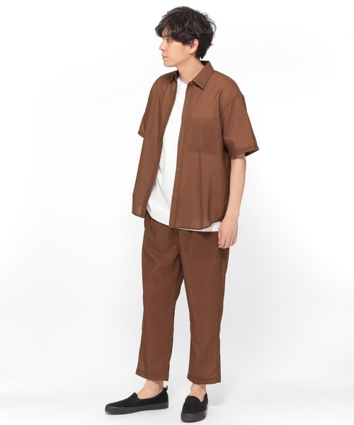 LAKOLE(ラコレ)の「ドライタッチショートスリーブシャツ / LAKOLE(シャツ/ブラウス・メンズ・モカ/その他8/アイボリー/ベージュ/ブラック・SMALL/MEDIUM/LARGE)」の20枚目の写真