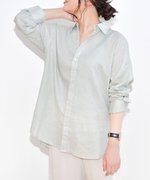 Ambre Neige | リネンシャツ／シアーシャツ／【WEB/EC限定商品】(シャツ/ブラウス)
