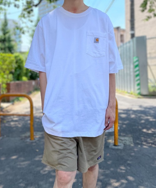 Carhartt(カーハート)の「カーハートと言えばコレ!毎年ZOZOファーストセラーの定番Tシャツ!【Carhartt】ヘビーオンスビッグシルエットポケットTシャツ K87(Tシャツ/カットソー・メンズ・ブラック/グレー/ダークグレー/グリーン/ネイビー/ホワイト/ブルー/ベージュ/ワイン系/カーキ・S/M/L/XL)」の12枚目の写真