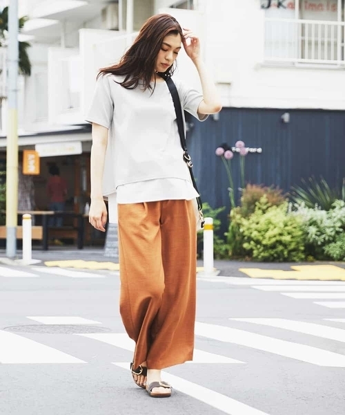 a.v.v(アーヴェヴェ)の「シャツドッキングカットソー(Tシャツ/カットソー・レディース・ライトグレー/ネイビー/ミント・38/40/34/36/42)」の10枚目の写真