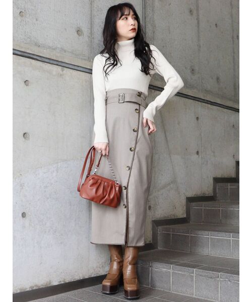 MURUA（ムルーア）の「ヒールローファーブーツ（ブーツ・レディース・ブラック/キャメル・35/36/37）」の5枚目の写真