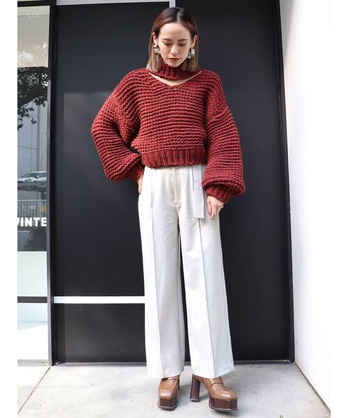 MURUA（ムルーア）の「ヒールローファーブーツ（ブーツ・レディース・ブラック/キャメル・35/36/37）」の10枚目の写真