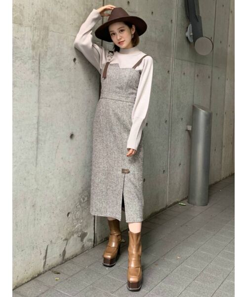 MURUA（ムルーア）の「ヒールローファーブーツ（ブーツ・レディース・ブラック/キャメル・35/36/37）」の17枚目の写真