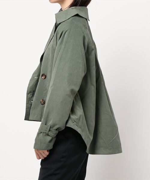 fifth（フィフス）の「ボリュームスリーブショートトレンチコート（トレンチコート・レディース・ブラウン/カーキ・MEDIUM）」の8枚目の写真