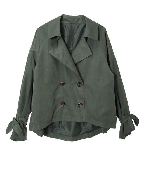 fifth（フィフス）の「ボリュームスリーブショートトレンチコート（トレンチコート・レディース・ブラウン/カーキ・MEDIUM）」の11枚目の写真