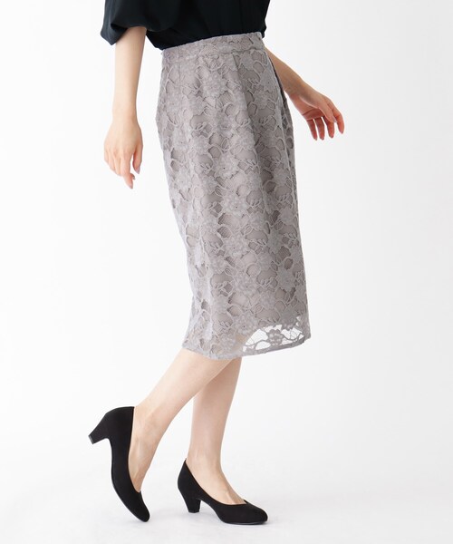 セール 大きいサイズあり 13号 微起毛スカラレーススカート スカート Soup スープ のファッション通販 Zozotown