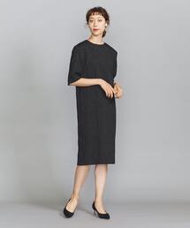 BY DRESS ツイルVネックドルマンスリーブドレス BEAUTY&YOUTH UNITED ARROWS（ビューティーアンドユース