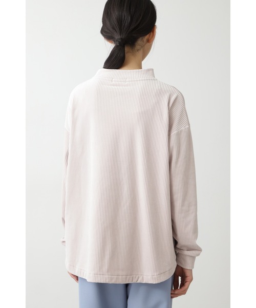 human woman(ヒューマンウーマン)の「◆コーデュロイボンバープルオーバー(Tシャツ/カットソー・レディース・ダークベージュ/ブラウン・MEDIUM)」の9枚目の写真