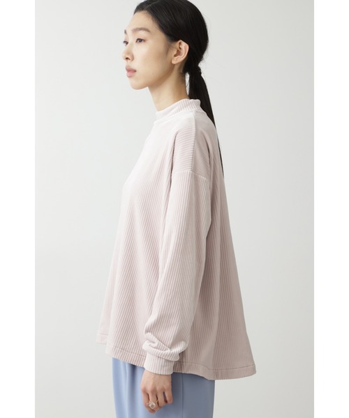 human woman(ヒューマンウーマン)の「◆コーデュロイボンバープルオーバー(Tシャツ/カットソー・レディース・ダークベージュ/ブラウン・MEDIUM)」の5枚目の写真