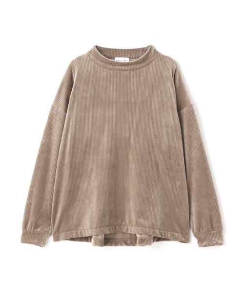 human woman(ヒューマンウーマン)の「◆コーデュロイボンバープルオーバー(Tシャツ/カットソー・レディース・ダークベージュ/ブラウン・MEDIUM)」の13枚目の写真