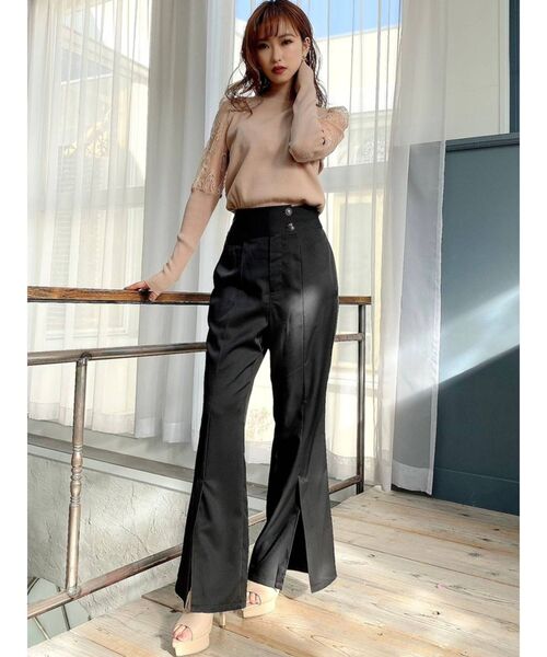 RESEXXY（リゼクシー）の「レース切替ニットプルオーバー（ニット/セーター・レディース・ブラック/ベージュ/オフホワイト・FREE）」の17枚目の写真