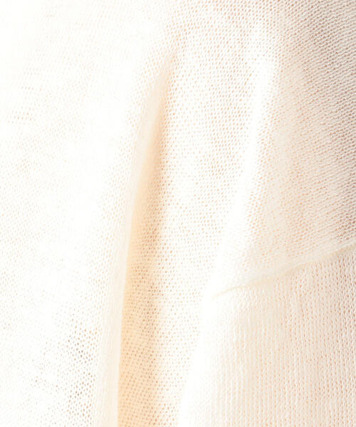 TOMORROWLAND （トゥモローランド）の「■プレーンリネン Vネックカーディガン（カーディガン/ボレロ・レディース・ブルー/ミント/ライトピンク/イエロー/ホワイト/チャコールグレー/シルバー系その他・S）」の20枚目の写真