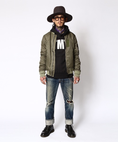 TMT（ティーエムティー）の「HARVEST LABEL×TMT FLYER'S MA-1（MA-1