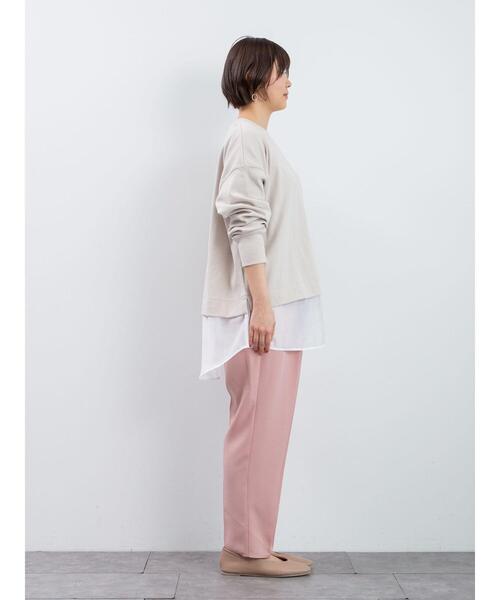 Green Parks(グリーンパークス)の「<ベルト付>タックテーパードストレッチパンツ*(その他パンツ・レディース・ブラック/ベージュ/ピンク/イエロー/ミント/ブルー系その他7・FREE)」の19枚目の写真