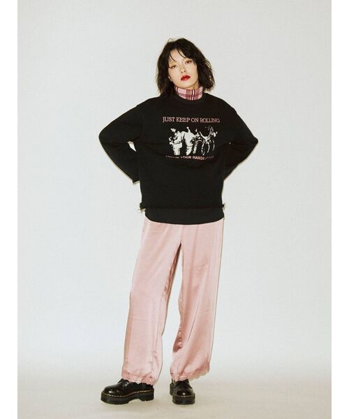 jouetie（ジュエティ）の「レイヤードプルオーバー（スウェット・レディース・オフホワイト/ブラック/ピンク・MEDIUM）」の11枚目の写真