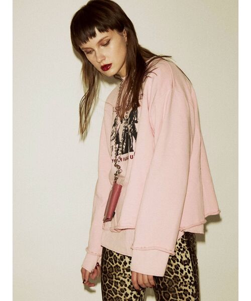 jouetie（ジュエティ）の「レイヤードプルオーバー（スウェット・レディース・オフホワイト/ブラック/ピンク・MEDIUM）」の14枚目の写真