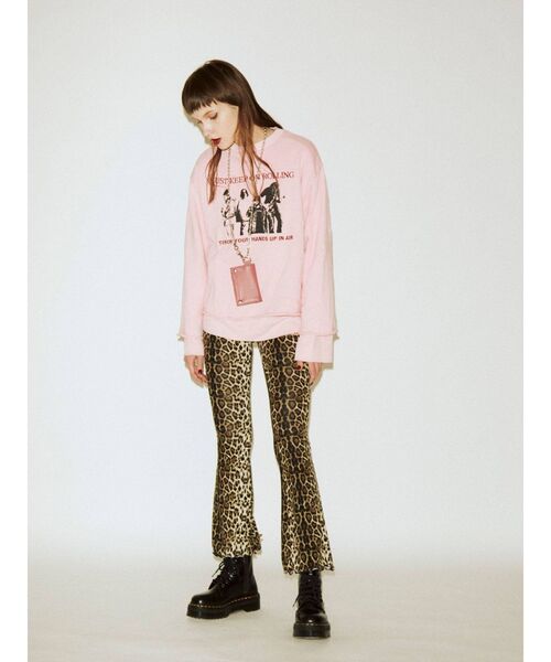 jouetie（ジュエティ）の「レイヤードプルオーバー（スウェット・レディース・オフホワイト/ブラック/ピンク・MEDIUM）」の16枚目の写真