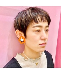 Ray BEAMS | Ray BEAMS / ドローイング フラワー イヤリング(イヤリング)