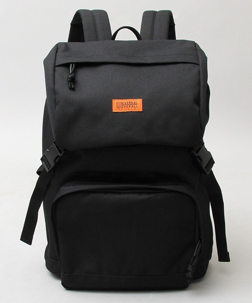 UNIVERSAL OVERALL（ユニバーサルオーバーオール）の「UNIVERSAL OVERALL / ユニバーサルオーバーオール / フラップポケット バックパック / リュック / 大容量（バックパック/リュック・メンズ・ブラック・FREE）」の7枚目の写真