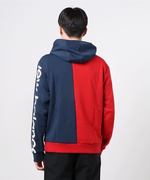 NEW BALANCE（ニューバランス）の「ニューバランス New Balance NB Athletics スプライス スウェットフーディ MT11511（パーカー・メンズ・レッド/ブラック×ホワイト・LL/L/S/M）」の4枚目の写真