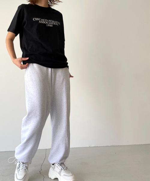 CANAL JEAN（キャナルジーン）の「via j(ヴィアジェイ) "CHICACO"半袖Tシャツ（Tシャツ/カットソー・レディース・ホワイト/ブラック/ヘザーグレー・ONE SIZE）」の3枚目の写真