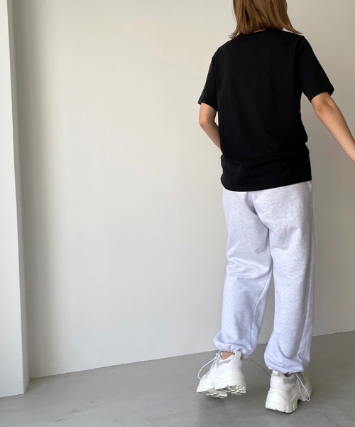 CANAL JEAN（キャナルジーン）の「via j(ヴィアジェイ) "CHICACO"半袖Tシャツ（Tシャツ/カットソー・レディース・ホワイト/ブラック/ヘザーグレー・ONE SIZE）」の7枚目の写真