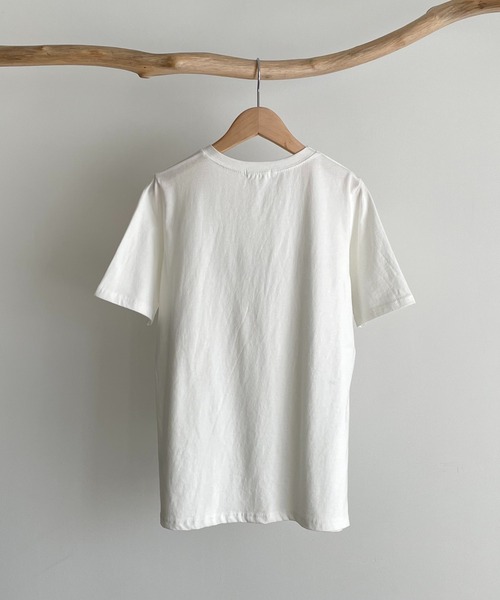 CANAL JEAN（キャナルジーン）の「via j(ヴィアジェイ) "CHICACO"半袖Tシャツ（Tシャツ/カットソー・レディース・ホワイト/ブラック/ヘザーグレー・ONE SIZE）」の6枚目の写真