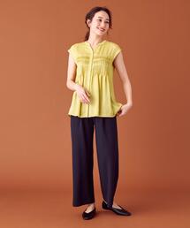 closet story | ＜closet story＞□PO シアー フロントタック ブラウス-手洗い可能-(シャツ/ブラウス)