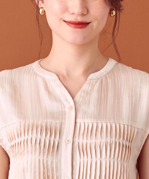 closet story(クローゼットストーリー)の「<closet story>□PO シアー フロントタック ブラウス-手洗い可能-(シャツ/ブラウス・レディース・イエロー/ナチュラル・FREE)」の11枚目の写真