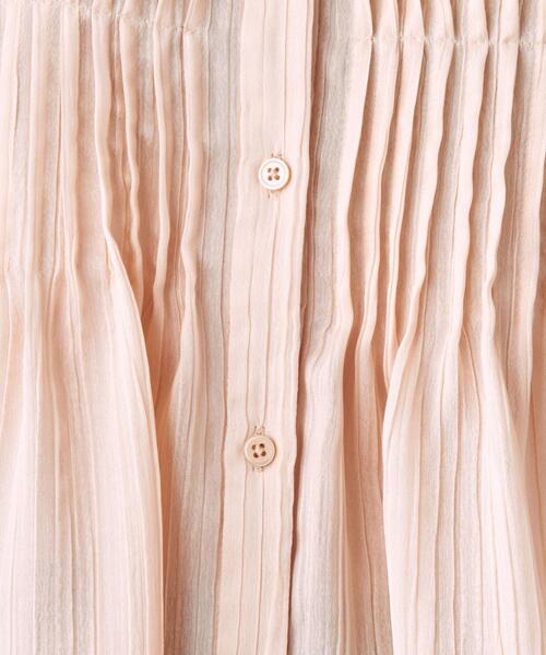 closet story(クローゼットストーリー)の「<closet story>□PO シアー フロントタック ブラウス-手洗い可能-(シャツ/ブラウス・レディース・イエロー/ナチュラル・FREE)」の3枚目の写真