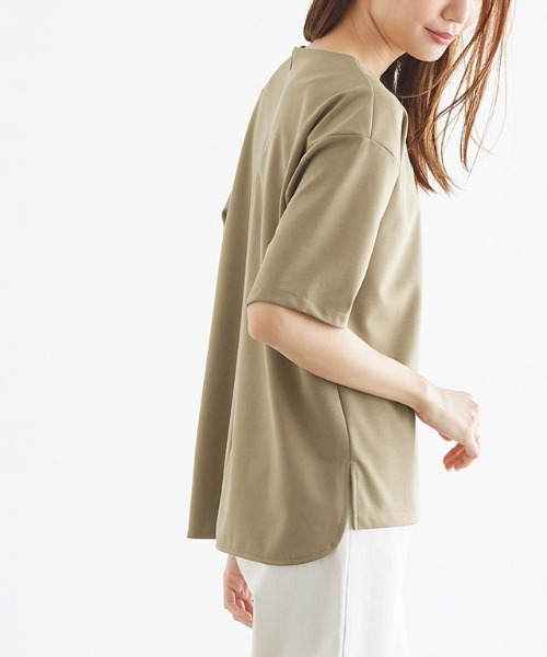 Pierrot（ピエロ）の「ポンチTシャツ×スカートセットアップ（セットアップ・レディース・ネイビー/モカ・L/M）」の17枚目の写真