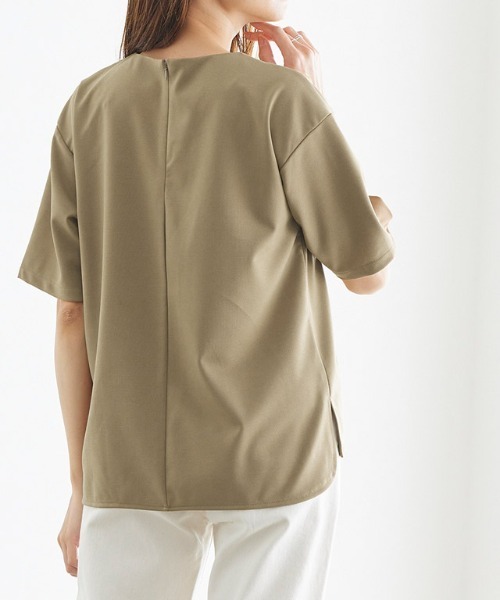 Pierrot（ピエロ）の「ポンチTシャツ×スカートセットアップ（セットアップ・レディース・ネイビー/モカ・L/M）」の18枚目の写真