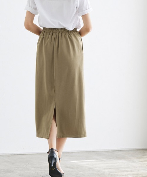 Pierrot（ピエロ）の「ポンチTシャツ×スカートセットアップ（セットアップ・レディース・ネイビー/モカ・L/M）」の15枚目の写真