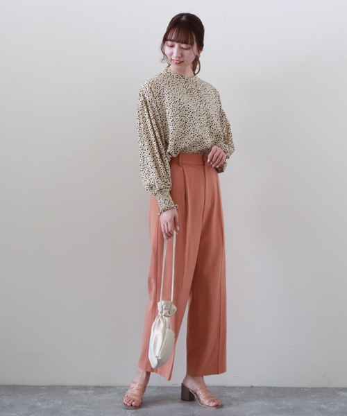 archives(アルシーヴ)の「ジョーゼットストレートパンツ(その他パンツ・レディース・パープル/ピンクベージュ/グリーン・MEDIUM)」の11枚目の写真
