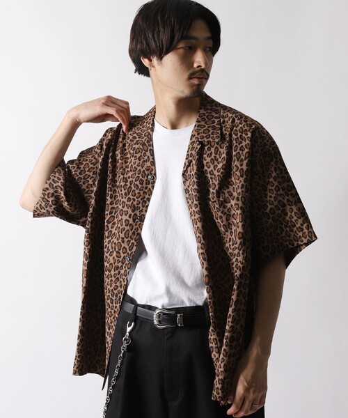 FREAK'S STORE ヒョウ柄シャツ FREAK'S STORE】アニマル柄 半袖シャツ 豹柄 - メルカリ