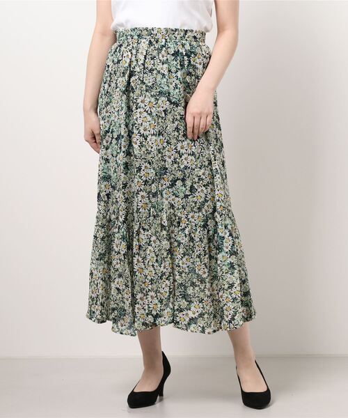 RIVE DROITE（リヴドロワ）の「IPEKERデイジープリントティアードスカート（スカート・レディース・イエロー/ブラック・38/36）」の3枚目の写真