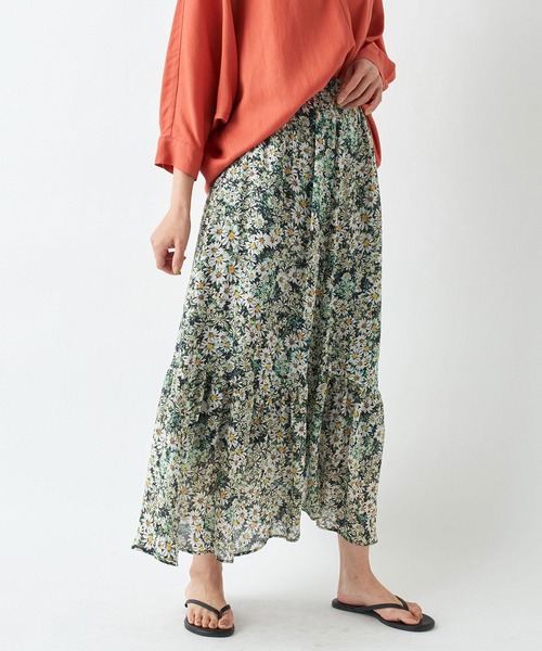 RIVE DROITE（リヴドロワ）の「IPEKERデイジープリントティアードスカート（スカート・レディース・イエロー/ブラック・38/36）」の16枚目の写真