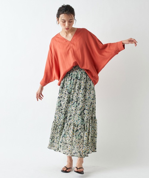 RIVE DROITE（リヴドロワ）の「IPEKERデイジープリントティアードスカート（スカート・レディース・イエロー/ブラック・38/36）」の19枚目の写真