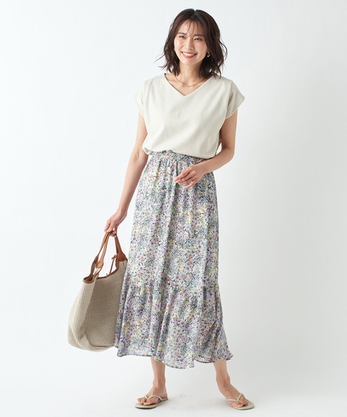 RIVE DROITE（リヴドロワ）の「IPEKERデイジープリントティアードスカート（スカート・レディース・イエロー/ブラック・38/36）」の15枚目の写真