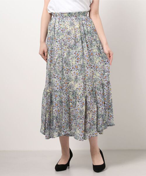 RIVE DROITE（リヴドロワ）の「IPEKERデイジープリントティアードスカート（スカート・レディース・イエロー/ブラック・38/36）」の8枚目の写真