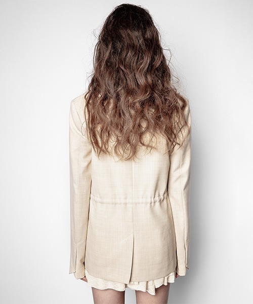 ZADIG&VOLTAIRE（ザディグ　エ　ヴォルテール）の「MISTER WOOL ECO VESTE（テーラードジャケット・レディース・ベージュ・34/36）」の5枚目の写真