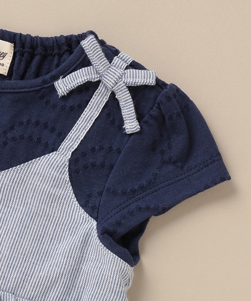 Love&Peace&Money（ラブアンドピースアンドマネー）の「ドッキングティアードワンピース（ワンピース・キッズ・レッド/ブルー・80ｃｍ/90cm/100cm/110cm/120cm/130cm）」の7枚目の写真