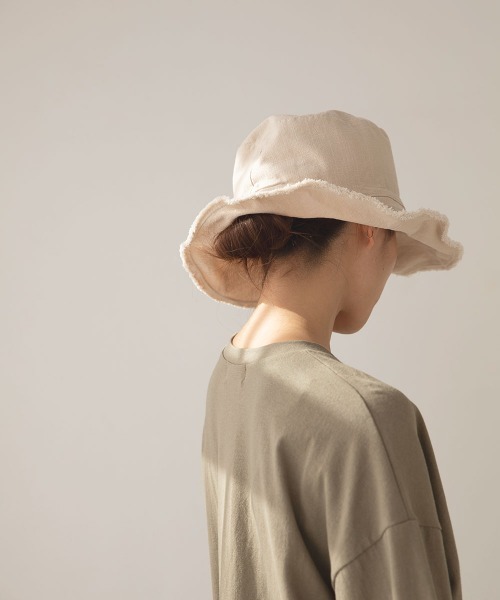 marjour（マージュール）の「FRINGE BUCKET HAT（ハット・レディース・ブラック/アイボリー・FREE）」の13枚目の写真
