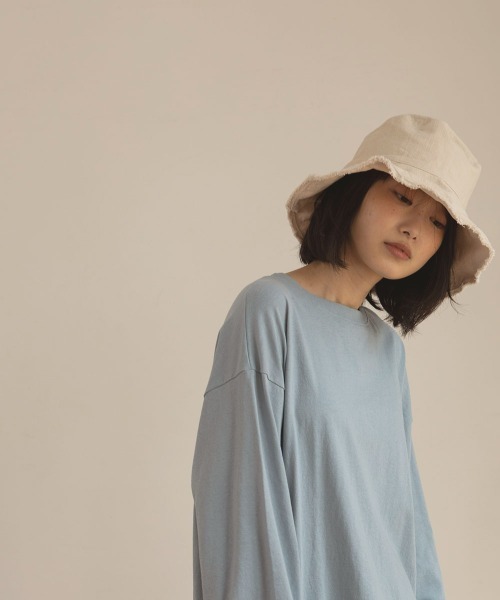 marjour（マージュール）の「FRINGE BUCKET HAT（ハット・レディース・ブラック/アイボリー・FREE）」の11枚目の写真