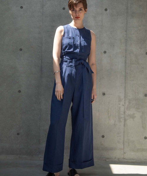 ANT（アント）の「NO SLEEVE ALL IN ONE / ノースリーブオールインワン【ANT】（つなぎ/オールインワン・レディース・ブラック/ネイビー/カーキ・FREE）」の15枚目の写真