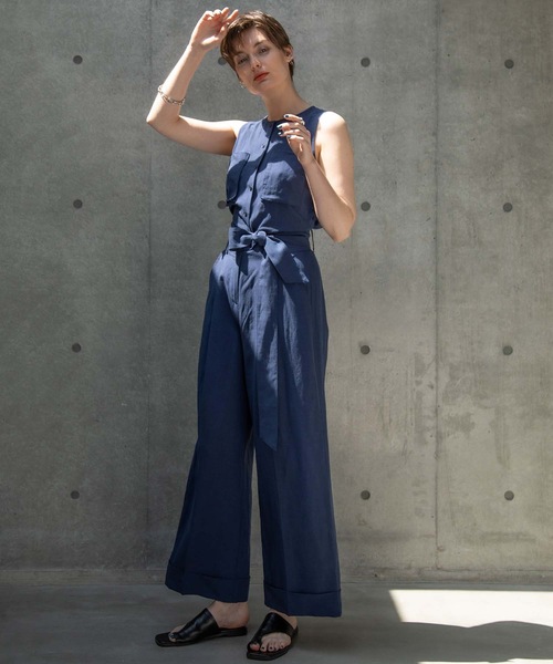 ANT（アント）の「NO SLEEVE ALL IN ONE / ノースリーブオールインワン【ANT】（つなぎ/オールインワン・レディース・ブラック/ネイビー/カーキ・FREE）」の14枚目の写真