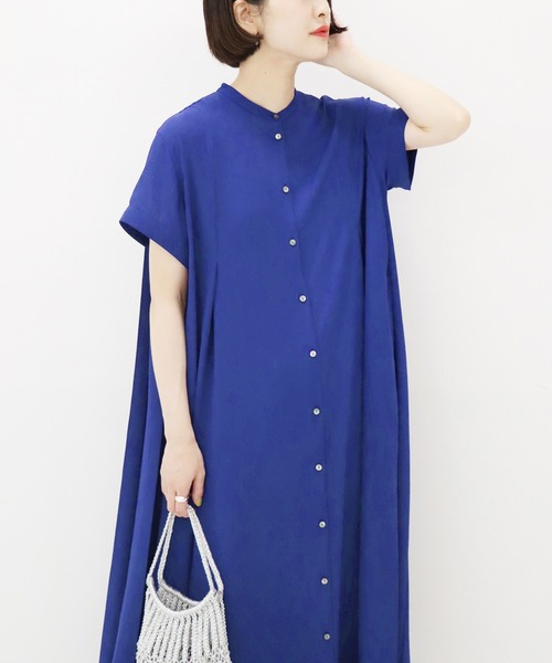 ジャーナルスタンダード　美品　バックプリーツハーフスリーブワンピース JOURNAL STANDARD（ジャーナルスタンダード）の「□□□バック