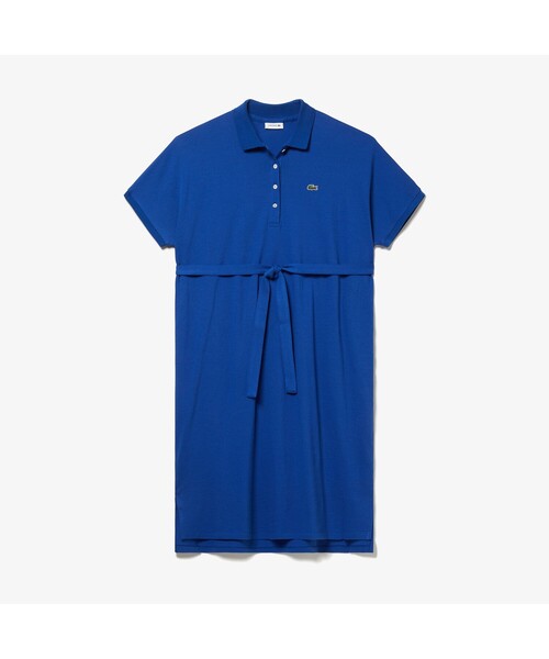 LACOSTE コットンリヨセル シャツドレス LACOSTE（ラコステ）の「リヨセル×コットンポロドレス（シャツ