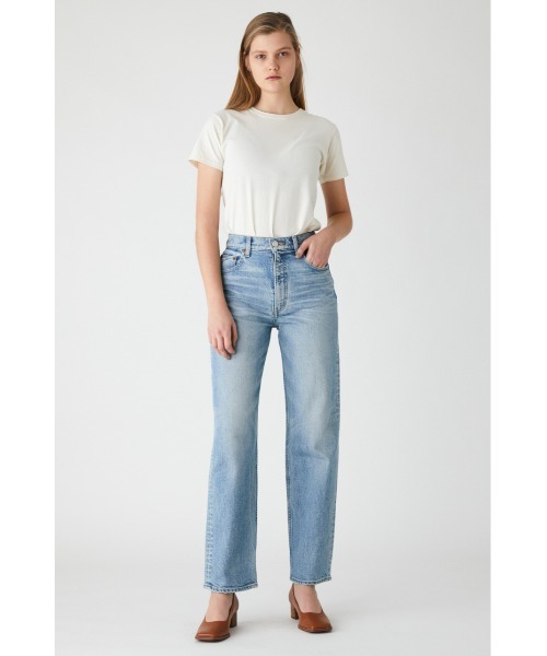 MOUSSY(マウジー)の「PLAIN JEANS STRAIGHT(デニムパンツ・レディース・ライトブルー/ワンウォッシュ・24inch/25inch/27inch/23inch/26inch)」の16枚目の写真