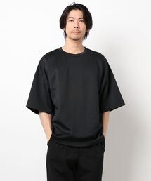 rovtski | (Z)BL ポンチモックネックT5部袖(Tシャツ/カットソー)